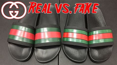 gucci slides real vs fake|gucci slides are they real.